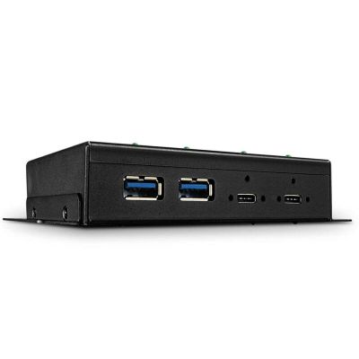 Lindy 43094 USB 3.2 Gen 2 (3.1 Gen 2) Type-C Hubs and Concentrators 10000 Mbit/s Black