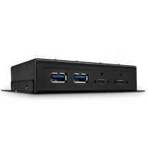 Lindy 43094 USB 3.2 Gen 2 (3.1 Gen 2) Type-C Hubs and Concentrators 10000 Mbit/s Black