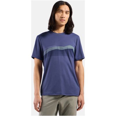 2. Men’s Odlo F-DRY RIDGELINE T-shirt, crew neck, short sleeve, blue