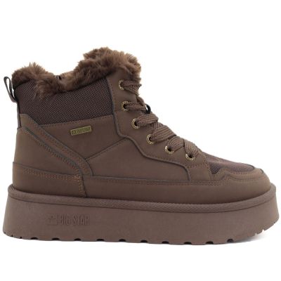 2. Women's brown Big Star platform snow boots UU274168