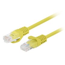 PATCHCORD CAT.6 UTP 3M YELLOW FLUKE PASSED LANBERG 10-PACK