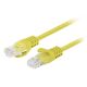 PATCHCORD CAT.6 UTP 3M YELLOW FLUKE PASSED LANBERG 10-PACK
