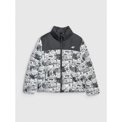 9. Boy's down jacket with synthetic filling 4F 4FJRAW25TDJAM0749-10A