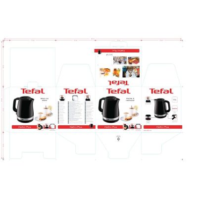 11. Tefal KO150F30 electric kettle (2400W 1.5l; black)