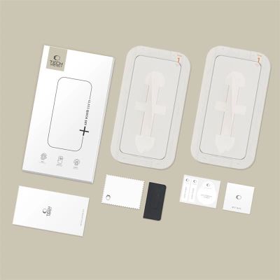 8. Tech-Protect Quick Set+ 2-pack tempered glass for iPhone 13 / 13 PRO / 14 / 16e / 17e