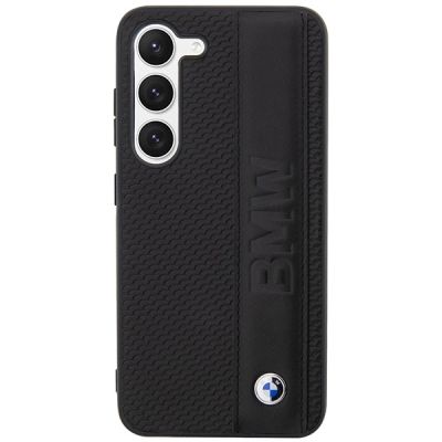 3. Case BMW BMHCS23M22RDPK S23+ S916 black/black hardcase Leather Textured & Stripe