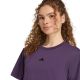 5. adidas Essentials Small Logo Cotton Purple Women's T-Shirt JY4966