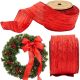 CRIMPED RIBBON 6.3CMx3M RED