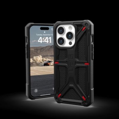 2. UAG Monarch case for iPhone 15 Pro - black kevlar