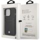 8. Case BMW BMHCP14L22RSEPK iPhone 14 Pro 6.1" black/black Leather Card Slot