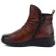 7. Women's brown leather wedge ankle boots Vinceza 133117