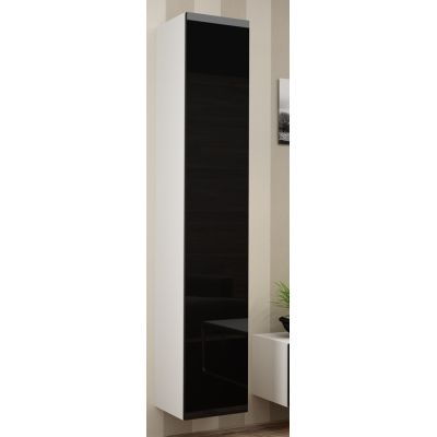 VIGO full display cabinet '180' 180/40/30 white/black half