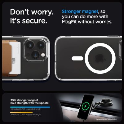 12. Spigen Ultra Hybrid Mag Case with MagSafe for iPhone 15 Pro - Clear Matte