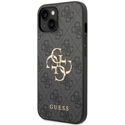 2. Guess 4G Big Metal Logo iPhone 15 Case - Gray