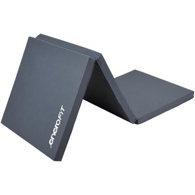 3. FOLDABLE GYMNASTIC MATTRESS 180x60x5CM GREY ENERO FIT