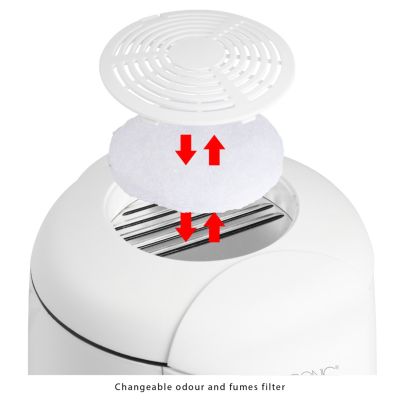 4. Clatronic FFR 2916 fryer (1 l; 840W; white)