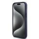 5. DKNY Leather Mono Stripe & Metal Logo case for iPhone 15 / 14 / 13 - blue