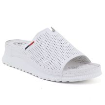 Women's leather sanitary slippers White Jezzi 26SD18-42