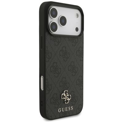 4. Guess 4G Small Classic Logo MagSafe Case for iPhone 17 Pro Max / 18 Pro Max - Black