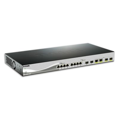 D-Link DXS-1210-12TC/E Network Link Managed L2 10G Ethernet (100/1000/10000) 1U Black, Silver