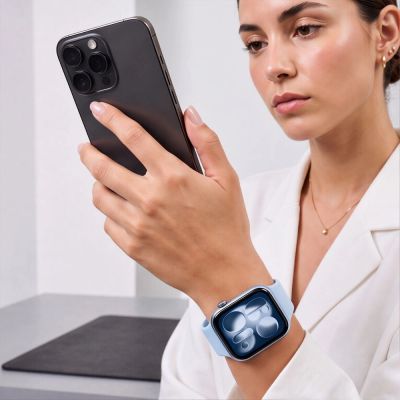 7. Tech-Protect Silicone strap for Apple Watch 40 / 41 / 42 mm - light blue