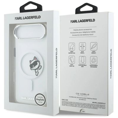 8. Karl Lagerfeld IML Peekaboo MagSafe Case for iPhone Air - Clear