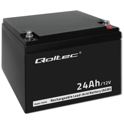 8. Qoltec AGM battery | 12V | 24Ah | max 360A