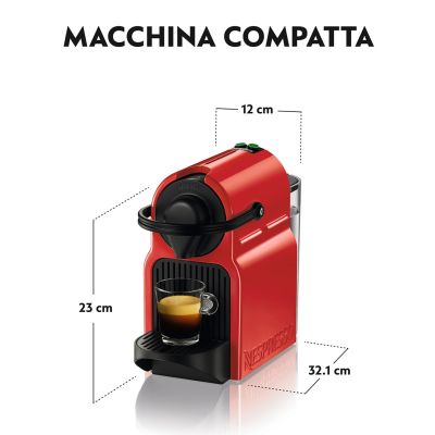 3. Krups Nespresso Inissia XN1005 capsule coffee machine (1260W; red)
