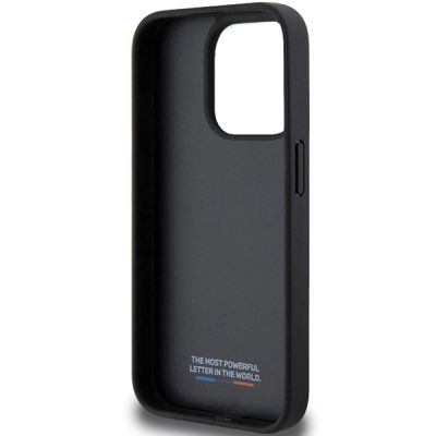 7. BMW Perforated Tricolor Line case for iPhone 15 Pro - black
