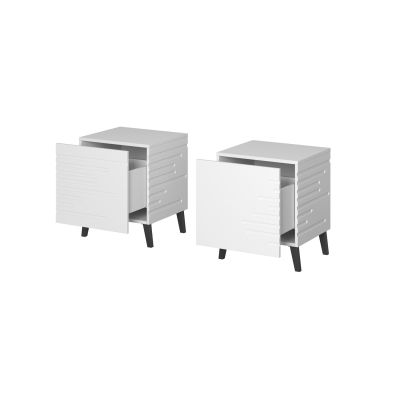 2. NOVA bedside table 44x40x52 white matt