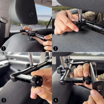 12. Wozinsky Double Headrest Car Phone Holder Black (WTHBK1)