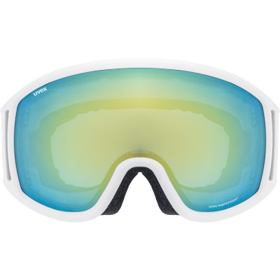 3. Uvex topic FM spheric winter sports goggles White Unisex Blue, Yellow Spherical lens