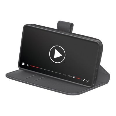 3. Puro Booklet Case with Flip and Wallet for Samsung Galaxy S25 Ultra - Black