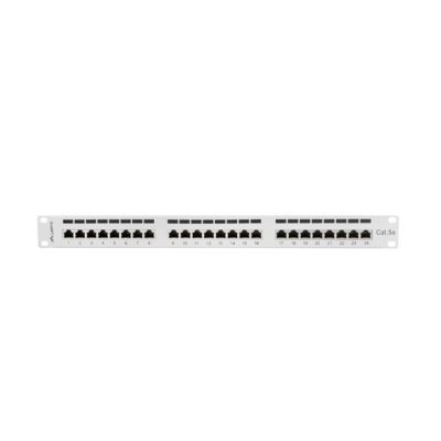 4. Patch panel Lanberg PPS5-1024-S (1U; 19"; cat. 5e; FTP; 24xRJ-45)