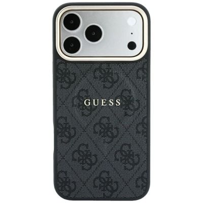 3. Guess Embossed 4G Classic MagSafe Case for iPhone 17 Pro Max / 18 Pro Max - Black