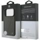 8. Mercedes Leather Large Laurel Leave MagSafe Case for iPhone 17 Pro - Black and Gray