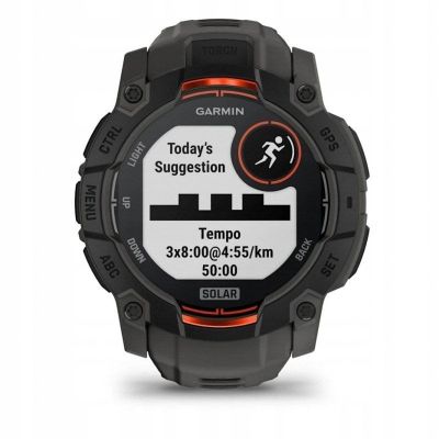 3. GARMIN Instinct 3 50mm SOLAR Black Smartwatch