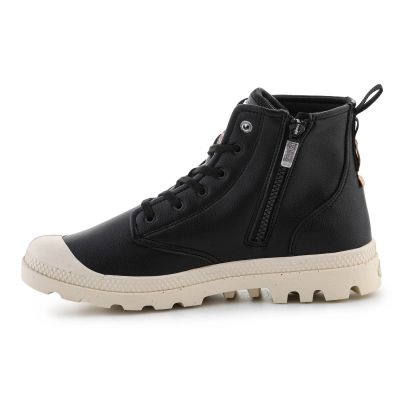5. Palladium Pampa Hi Re-Vegan Leather U shoes 74378-008-M Black