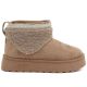 2. Big Star UU274169 Women's Waterproof Beige Platform Snow Boots