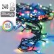 4. CHRISTMAS TREE LIGHTS LIGHT CHAIN 240 LED TIMER MULTICOLOR