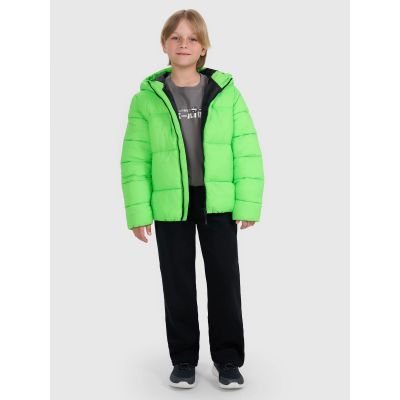 2. Boy's down jacket with synthetic filling 4F 4FJRAW25TDJAM0809-45N