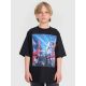 Boy's oversize T-shirt with print 4F 4FJRAW25TTSHM3061-20S