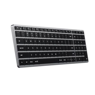 2. Satechi Slim X2 Bluetooth Backlit Keyboard – wireless keyboard with numeric keypad (Space Gray) US