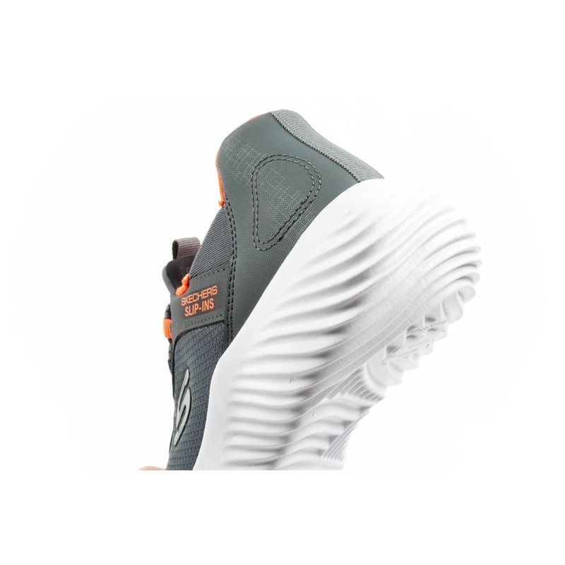 7. Skechers Bounder Slip-ins Junior Children's Sports Shoes Gray