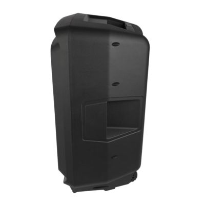 24. V-TONE OrionX 14 ACCU - Active speaker, black, rechargeable, Bluetooth, TWS, USB, AUX, FM, DSP, extendable handle, transport wheels, 135W RMS