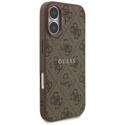 4. Guess 4G Ring Classic Logo MagSafe Case for iPhone 17 - Brown
