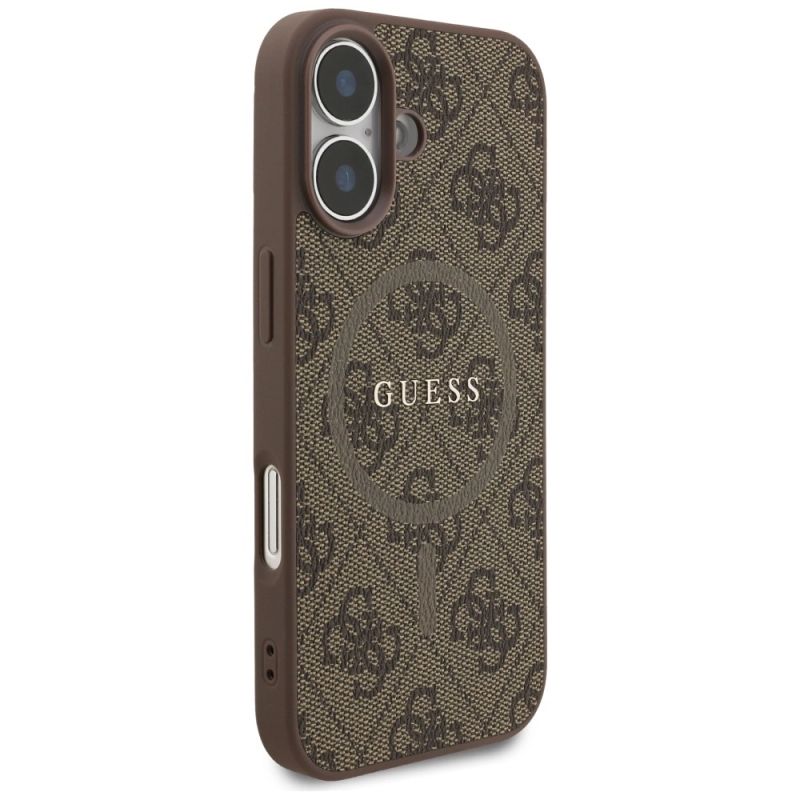4. Guess 4G Ring Classic Logo MagSafe Case for iPhone 17 - Brown