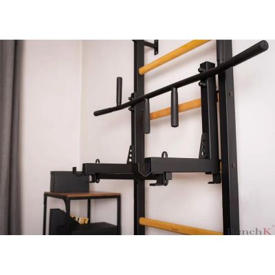 3. BENCHK GYMNASTICS WALL BARS WITH METAL PULL-UP BAR AND 6 GRIPS 231B