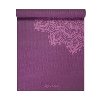 4. Purple Mandala yoga mat 6mm GAIAM 62202