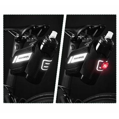 11. Rockbros C32BK saddle bag 1.5 l with water bottle pocket - black